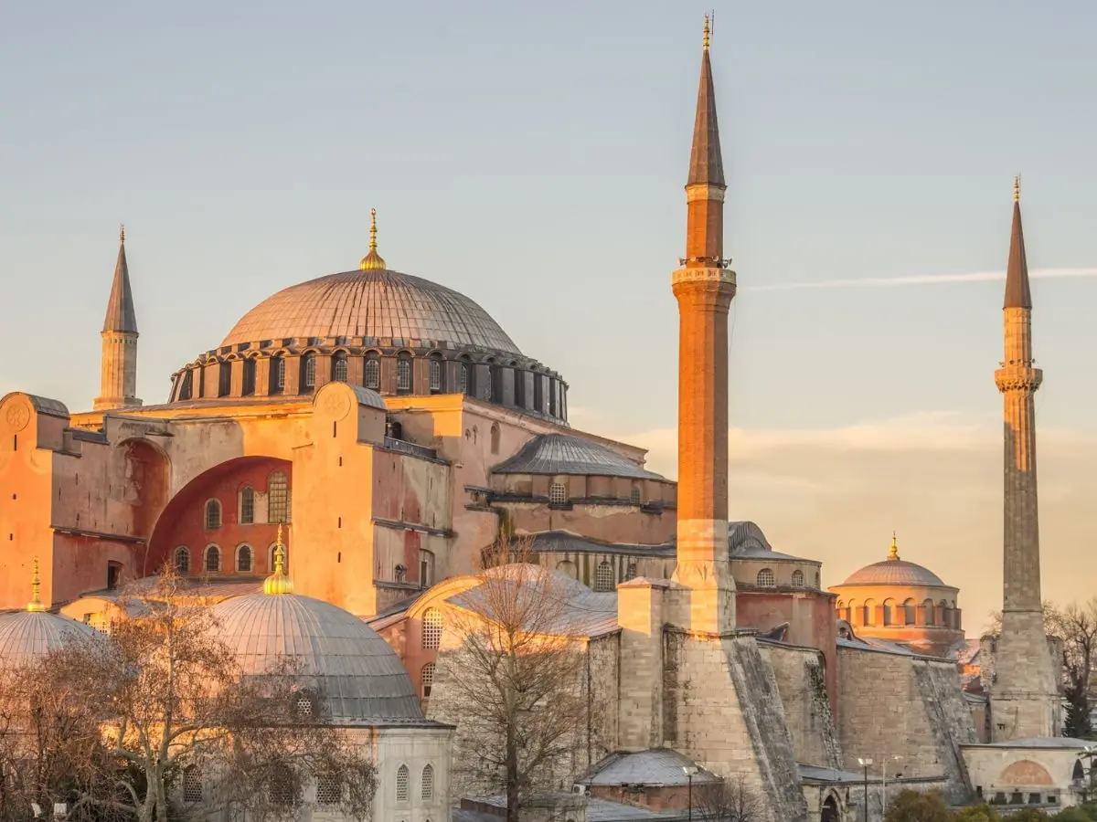 Gün batımında Ayasofya